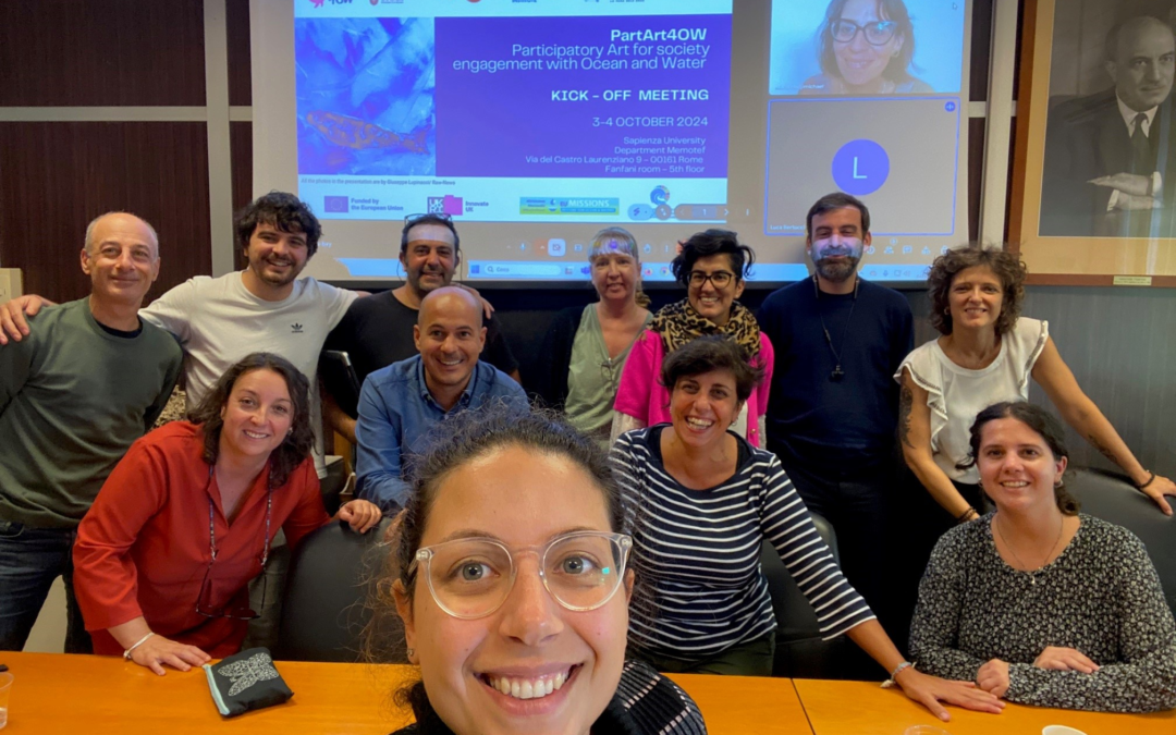 How can participatory art increase ocean literacy and support the protection of the ocean and waters?